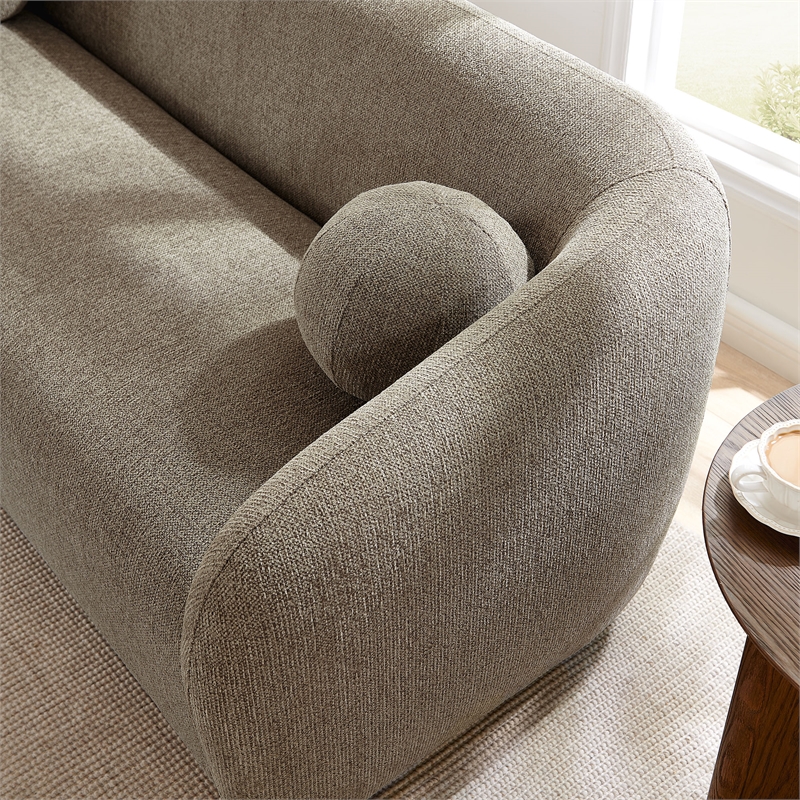 Maklaine Contemporary Upholstered 85