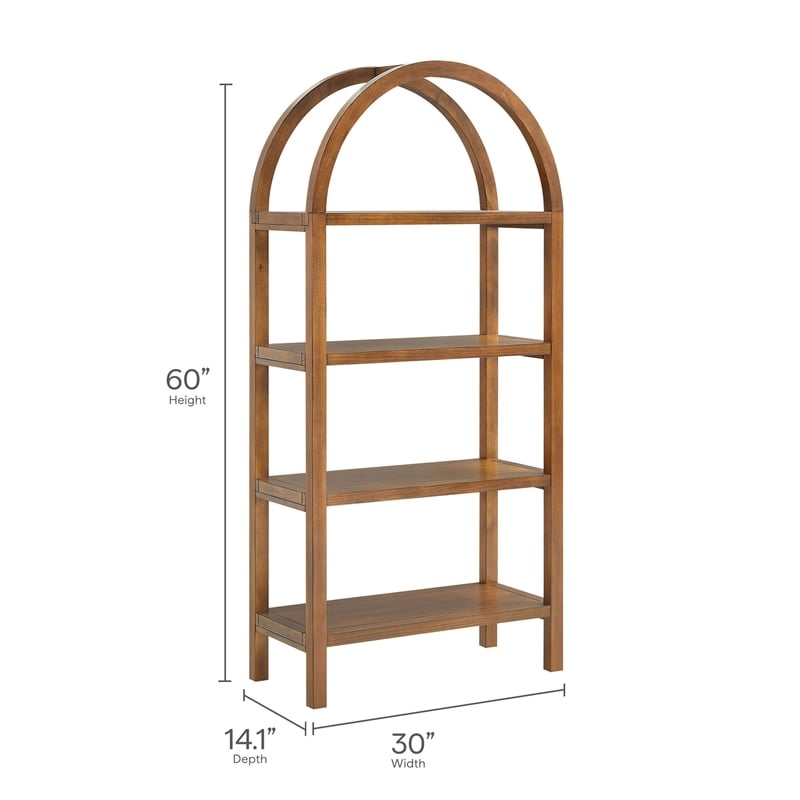 Maklaine Contemporary Pine Wood Frame 60