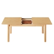 Maklaine Modern / Contemporary Extendable Dining Table in Oak