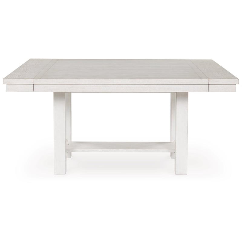 Maklaine Set of 6 Dining Extension Table & Server & Upholstered Chairs