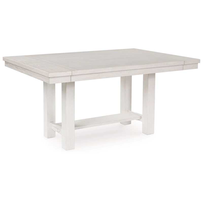 Maklaine Set of 6 Dining Extension Table & Server & Upholstered Chairs
