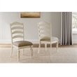 Maklaine Set of 7 Counter Height Dining Table & Ladderback Side Chairs