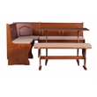 Maklaine Transitional Polyester Fabric Cushion Set for Nook in Beige