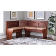 Maklaine Transitional Polyester Fabric Cushion Set for Nook in Beige