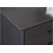 Maklaine Transitional Eight Drawer Rolling Storage Cart in Gray Wood
