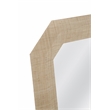 Maklaine Rectangular Wall Mirror with Natural Raffia Wrapped Frame