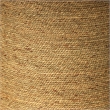 Maklaine Round Coastal Rattan and Glass Bistro Table in Natural