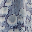 Maklaine Handmade Ceramic Table Lamp With Oval Linen Shade in Blue