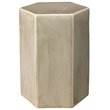Maklaine Contemporary Handmade Geometric Ceramic Side Table in Pistachio