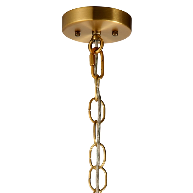 Maklaine Contemporary 1-Light Hand-Blown Glass Globe Pendant in Taupe