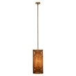 Maklaine Contemporary 1-Light Cotton Rope Geometric Pendant in Natural