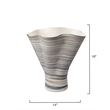 Maklaine Handmade Porcelain Vase With Desert Landscape Pattern in Blue
