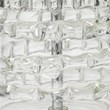 Maklaine Tall Hand-Crafted Glass Beaded Ribbon Table Lamp in Clear