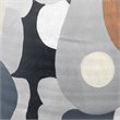 Maklaine Hand-Painted Cubist Ceramic Tall Decorative Vase in Multi-Color