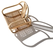 Maklaine Handcrafted Rattan Low-Slung Lounge Chair in Natural