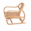 Maklaine Handcrafted Rattan Low-Slung Lounge Chair in Natural