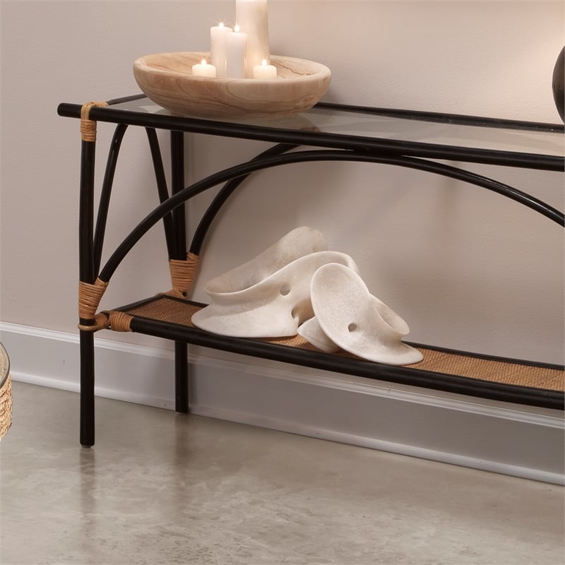 Maklaine Contemporary Large Amorphous Polyresin Table Sculpture in White