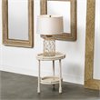 Maklaine Coastal Rope-Wrapped Glass Jar Table Lamp in Clear/Natural