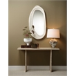 Maklaine Italian-Inspired Ceramic Table Lamp With Linen Drum Shade