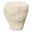 Maklaine Organic Fiberglass Amorphous Side Table Small in Cream