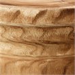 Maklaine Contemporary Organic Rough Wood Turned Stool in Natural