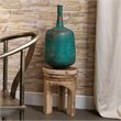 Maklaine Contemporary Organic Rough Wood Turned Stool in Natural