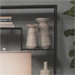 Maklaine Ribbed Ceramic Vase With Pearl Cream Glaze in Beige