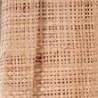 Maklaine Contemporary Natural Raffia Oval Wall Mirror With MDF Backing