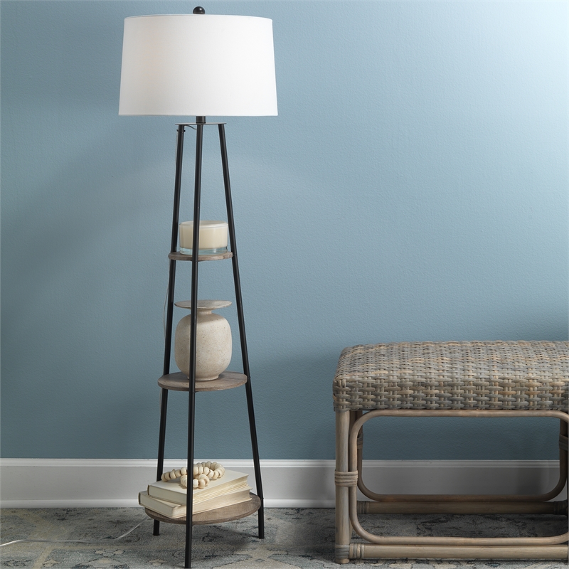 Maklaine Contemporary Textured Ceramic Decorative Vase in Cream