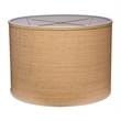 Maklaine Contemporary Natural Raffia Drum Lamp Shade in Large