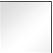 Maklaine Rectangular Thin Polystyrene Frame Full Length Mirror in Black