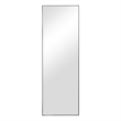 Maklaine Rectangular Thin Polystyrene Frame Full Length Mirror in Black