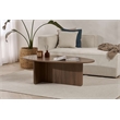 Maklaine Rectangular Coffee Table with Sturdy Build in Venezia Walnut