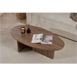 Maklaine Rectangular Coffee Table with Sturdy Build in Venezia Walnut