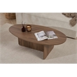 Maklaine Rectangular Coffee Table with Sturdy Build in Venezia Walnut