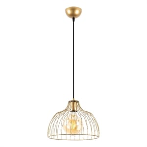 Maklaine Adjustable Metal Chandelier with E27 Socket in Gold