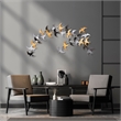 Maklaine Hand-Painted Decorative Metal Wall Accessory in Multi-Color