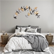 Maklaine Hand-Painted Decorative Metal Wall Accessory in Multi-Color