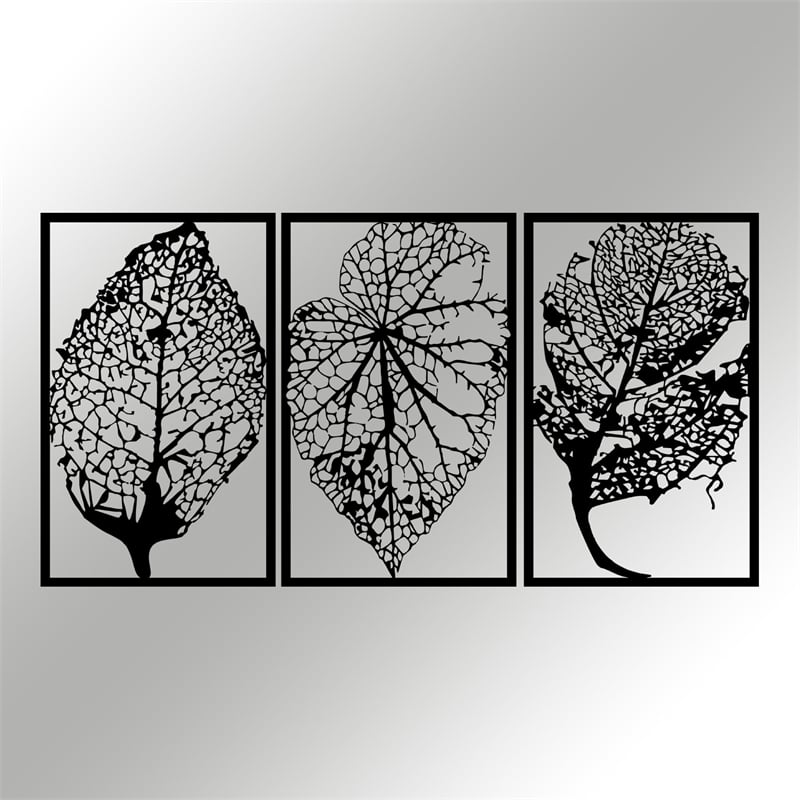 Maklaine 115 x 23.62 in Decorative Metal Wall Accessory in Black