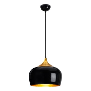 Maklaine Scandinavian Metal Chandelier with E27 Socket in Gold