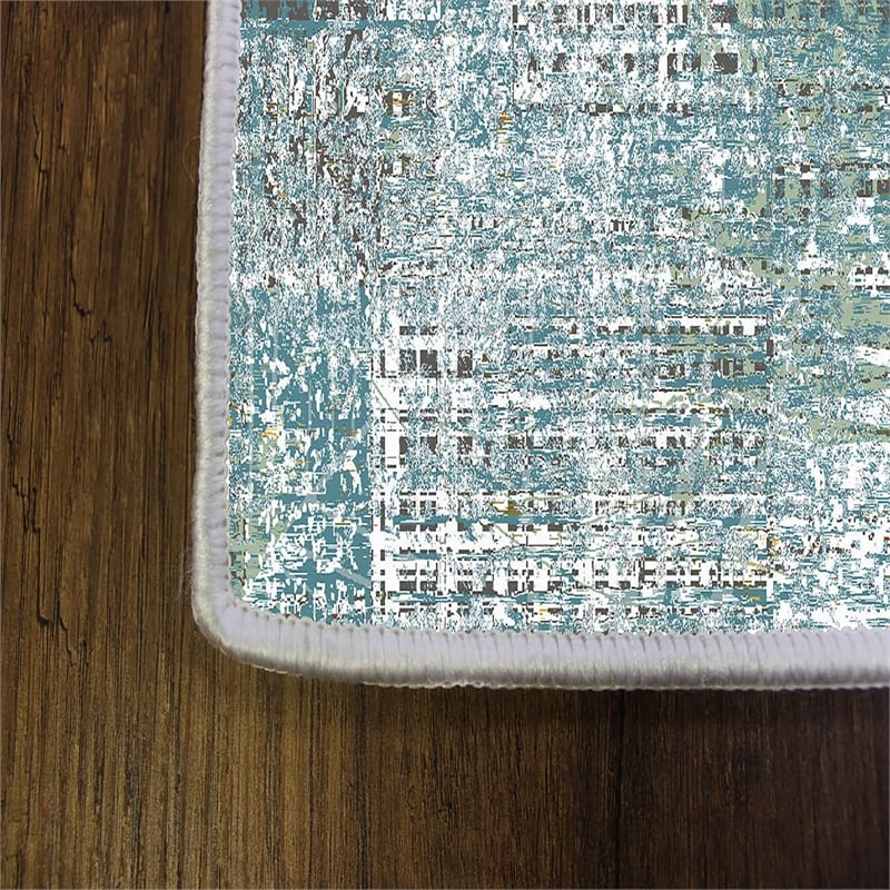 Maklaine 3D Printed Non-Slip Area Carpet 80 x 120 in Multi-Color