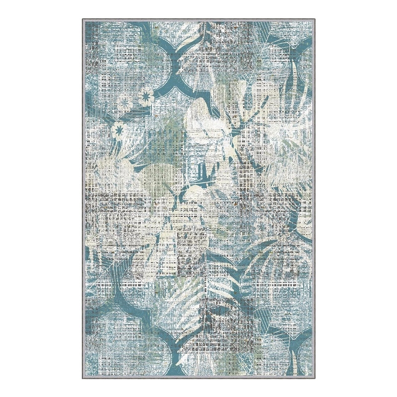 Maklaine 3D Printed Non-Slip Area Carpet 80 x 120 in Multi-Color
