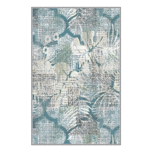 Maklaine 3D Printed Non-Slip Area Carpet 80 x 120 in Multi-Color