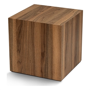 Maklaine Modern Side Table with Sturdy Build in Venezia Walnut