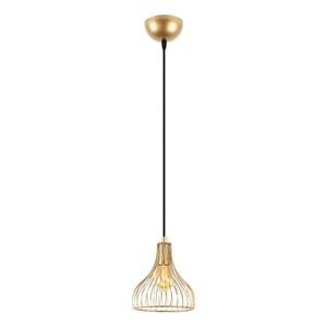 Maklaine Adjustable Metal Chandelier with E27 Socket in Gold