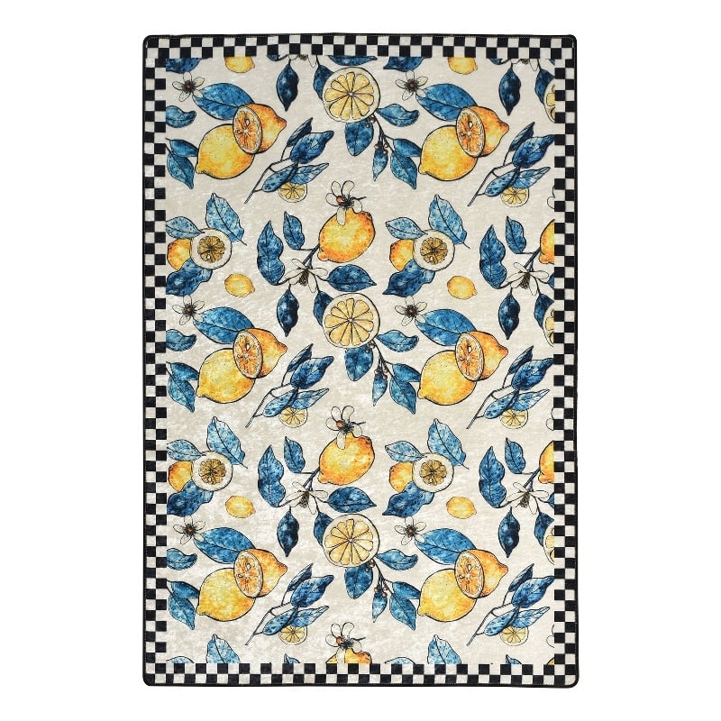 Maklaine Non-Slip Digital Print Area Carpet 160 x 230 in Multi-Color