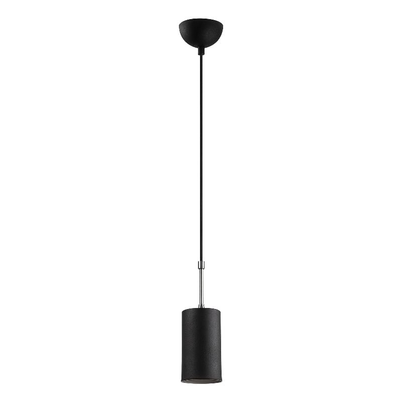 Maklaine Adjustable Iron Chandelier with E27 Socket in Black and Nickel