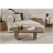 Maklaine Rectangular Coffee Table with Sturdy Build in Venezia Walnut