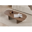 Maklaine Rectangular Coffee Table with Sturdy Build in Venezia Walnut