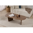 Maklaine Rectangular Coffee Table with Sturdy Build in Venezia Walnut